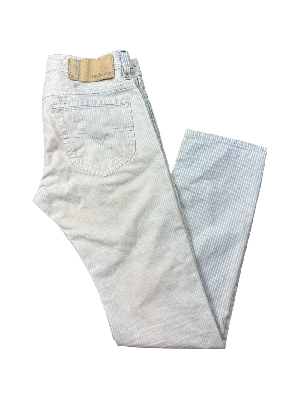 Diesel Thanaz Y2K Pinstripe Slim Skinny Jeans